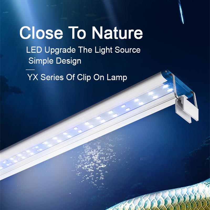 Aquarium Plant Light - Extensible Waterproof Clip on Lamp voor
