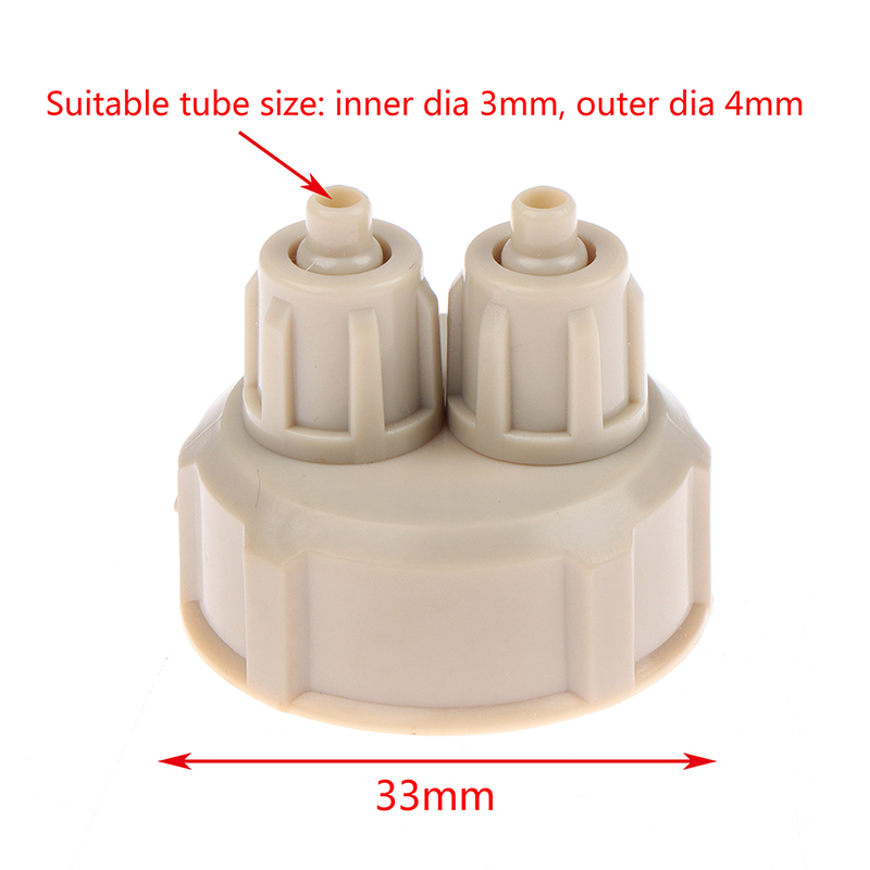 Aquarium Plants Live - 2-delige Aquarium CO2-systeem buisventiel met meter,