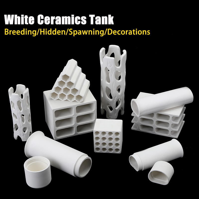 Plant Aquarium Pot - Witte Keramiek Tank Aquarium Aquarium Landschapsarchitectuur