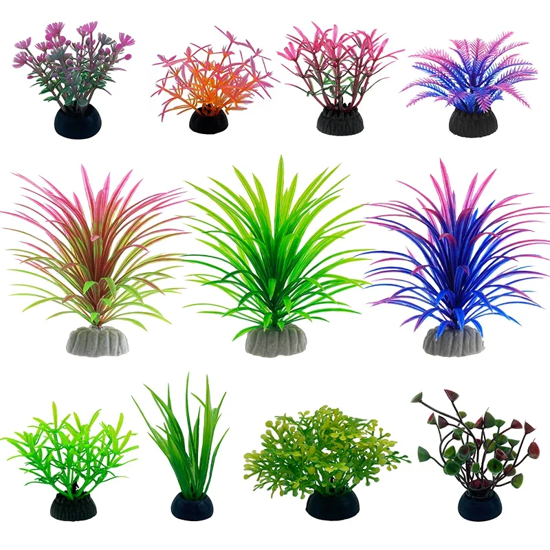 Aquarium Plants Live - PVC Aquarium Decoratieve Simulatie Kunstmatige Bladeren