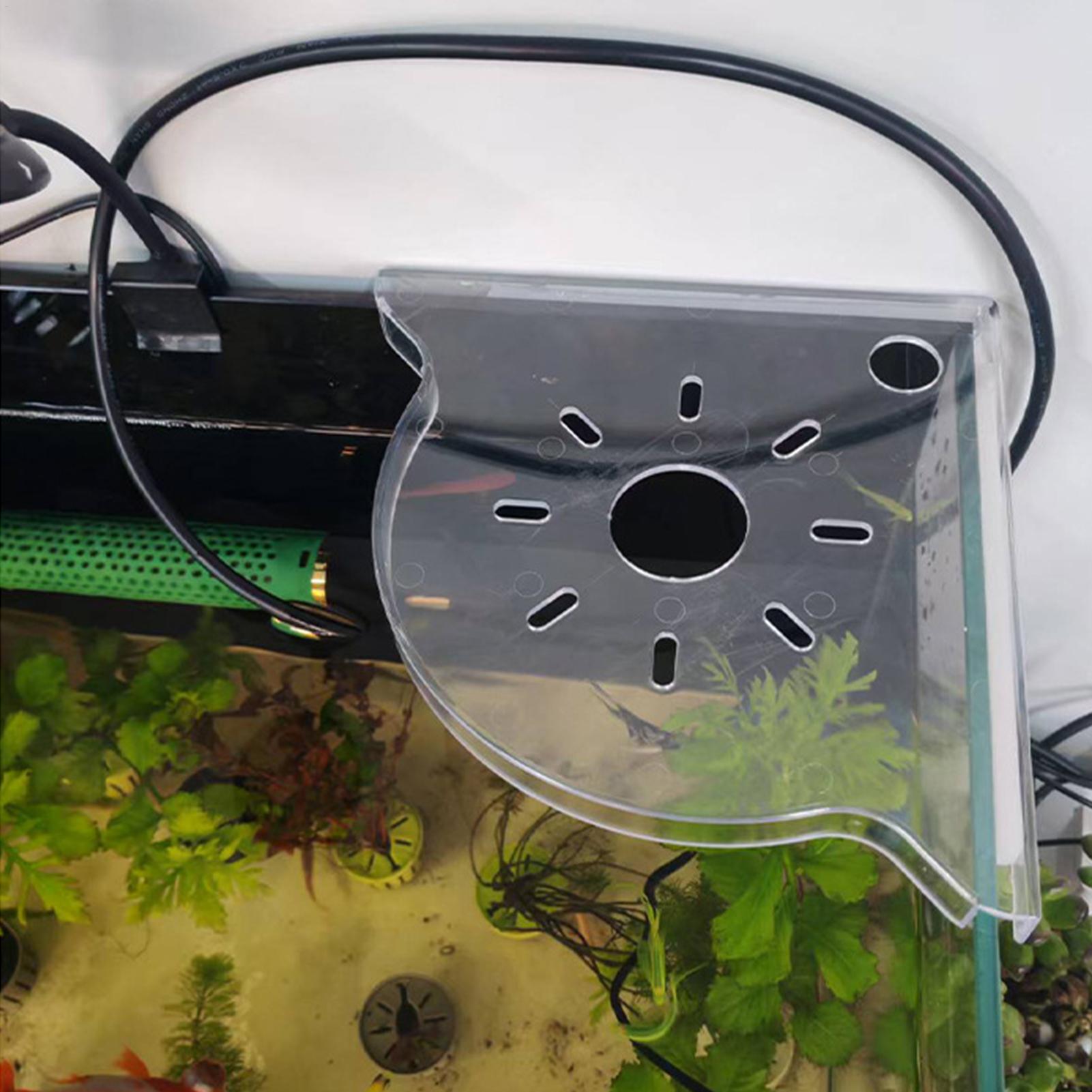 Aquarium Plants Live - Driehoekig aquarium hoekopbergrek aquariumplantenhouder zonder boren