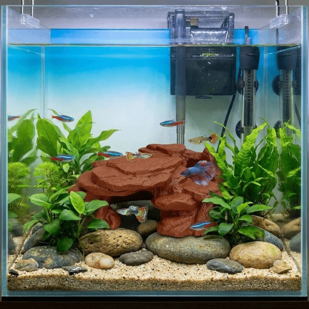 3D-geprinte visbakrotsornament - Aquarium Plants Live recensie en prijs