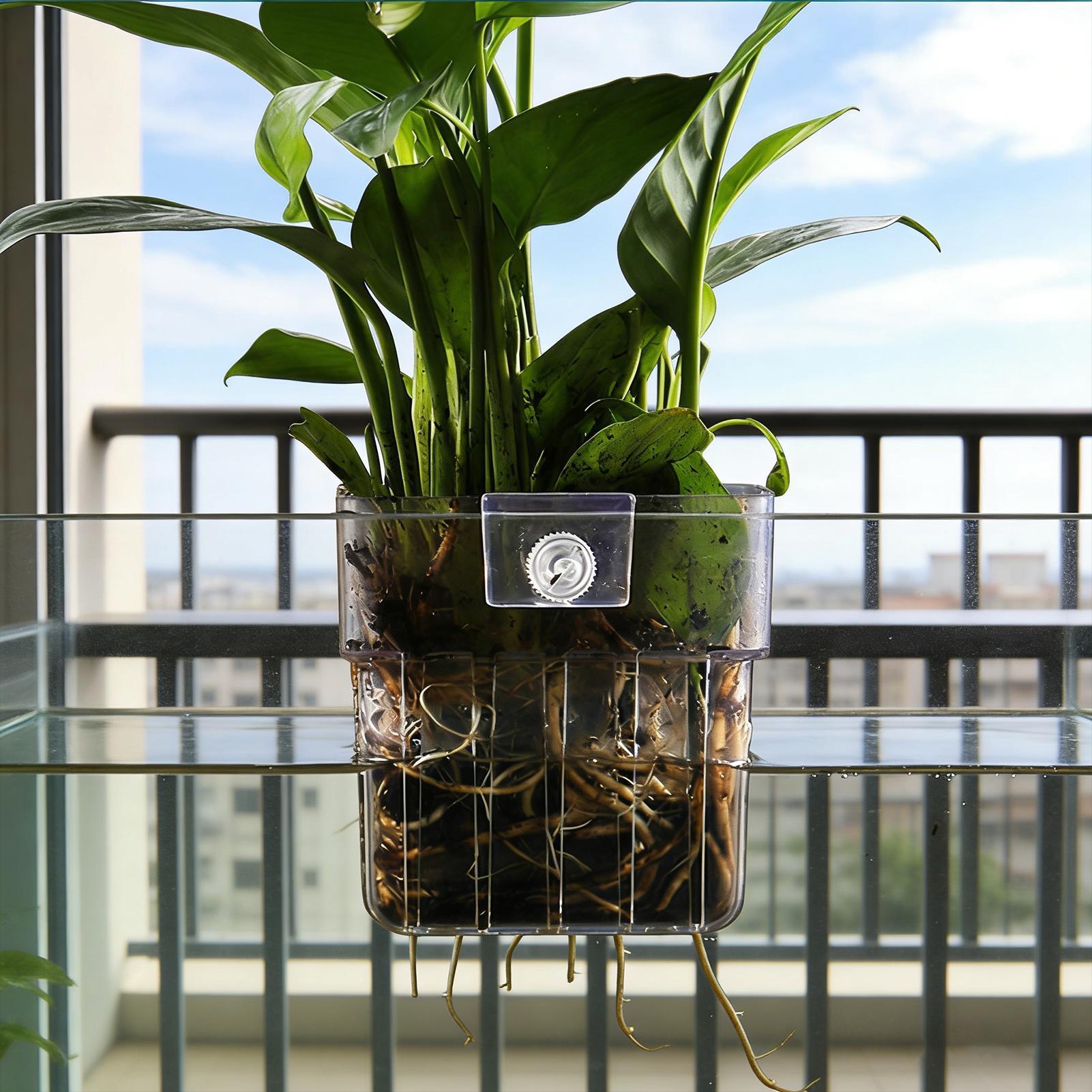 Transparante ophangbare aquari - Aquarium Plants Live recensie en prijs
