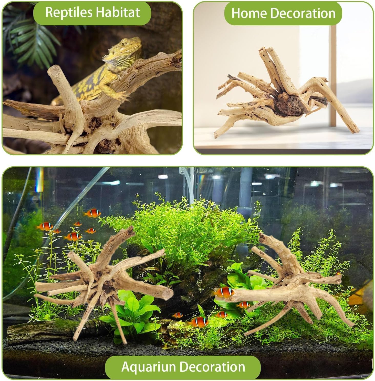 1PC 20-25CM Natuurlijke Drijfh - Aquarium Driftwood recensie en prijs