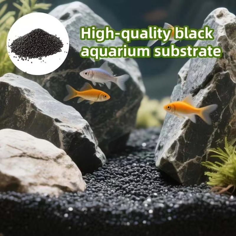 Zwarte aquariumbodem voor wate - Aquarium Plant Substrate recensie en prijs