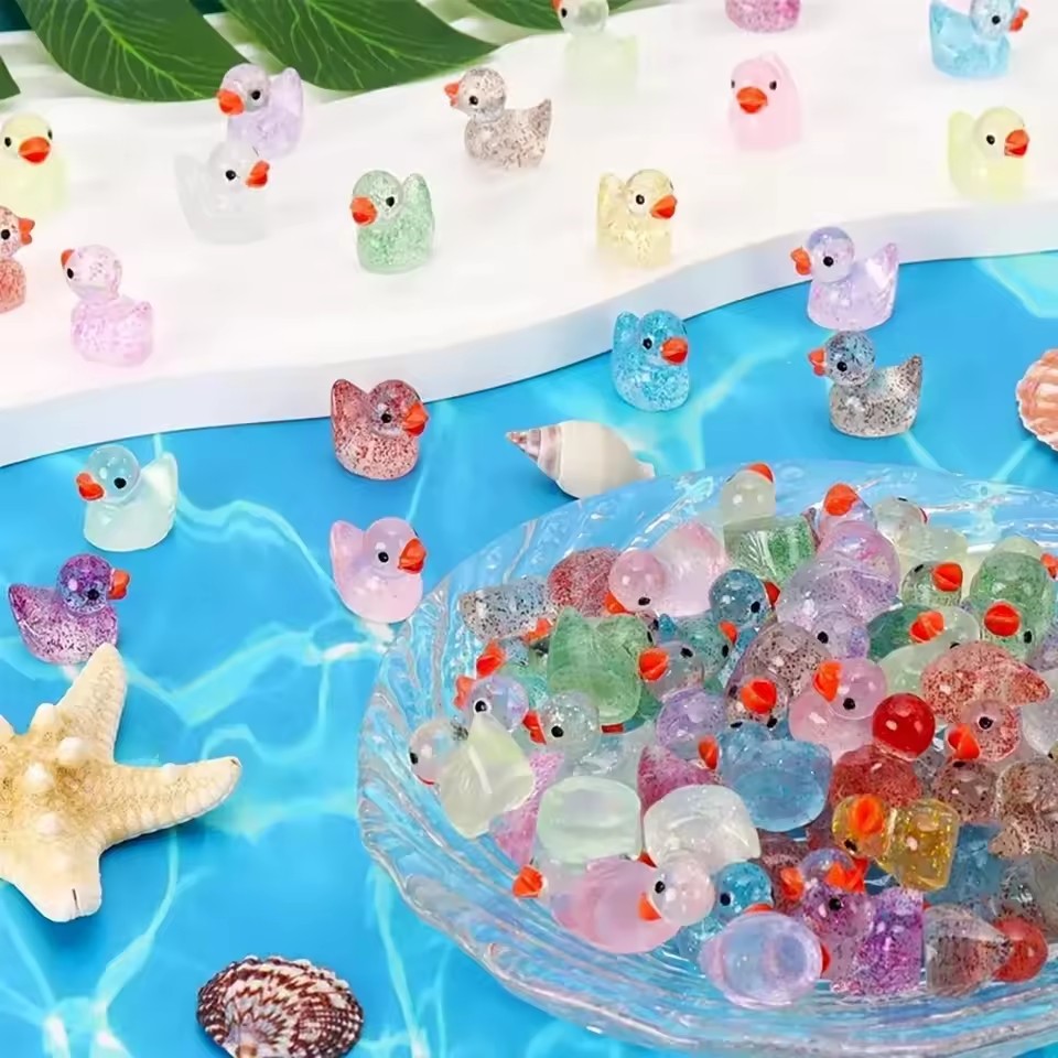 ~ Kleine, geverfde eend van ku - Plant Aquarium Pot recensie en prijs